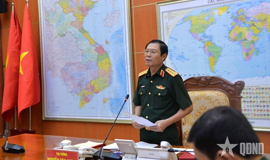 Đại tướng Nguyễn Tân Cương chủ trì thông qua công tác chuẩn bị đại hội Đảng bộ Quân đoàn 34